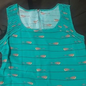 Green vintage patterned dress